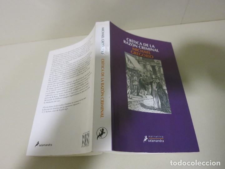Libros de segunda mano: CRITICA DE LA RAZON CRIMINAL. - GREGORIO, Michael. - Foto 2