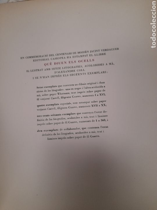 Libros de segunda mano: QUE DIUEN ELS OCELLS, de Verdaguer de 1945 - Foto 10