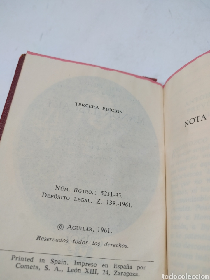 Libros de segunda mano: Manon Lescaut. Abate prevost. Colecci&oacute;n crisol. - Foto 2
