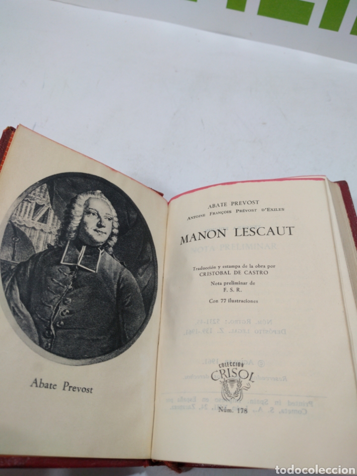 Libros de segunda mano: Manon Lescaut. Abate prevost. Colecci&oacute;n crisol. - Foto 1