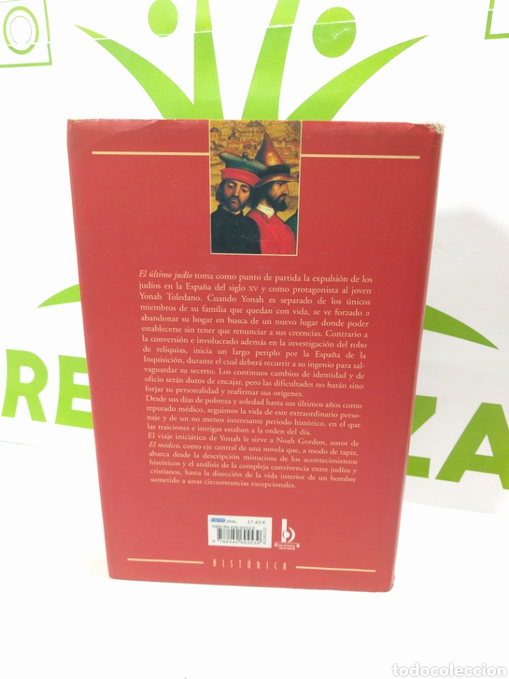 Libros de segunda mano: Noah Gordon. El &uacute;ltimo jud&iacute;o. Ediciones B. - Foto 2