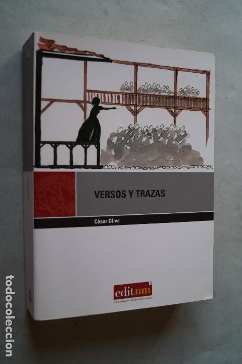 Libros de segunda mano: VERSOS Y TRAZAS. CESAR OLIVA. - Foto 1