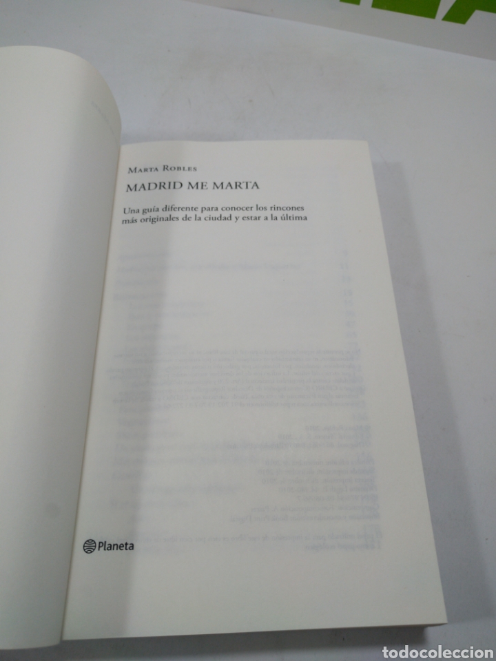 Libros de segunda mano: Madrid me Marta. Marta Robles. Planeta. - Foto 2