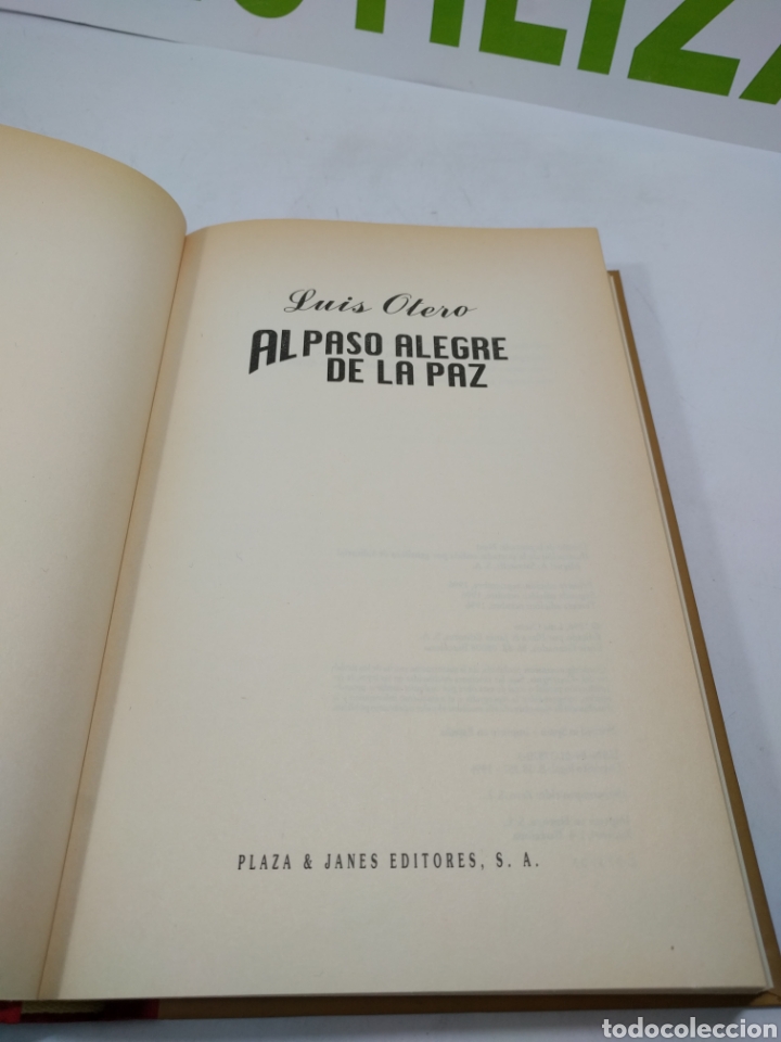 Libros de segunda mano: Luis Otero. Al paso alegre de la paz. Plaza y Janes. - Foto 2
