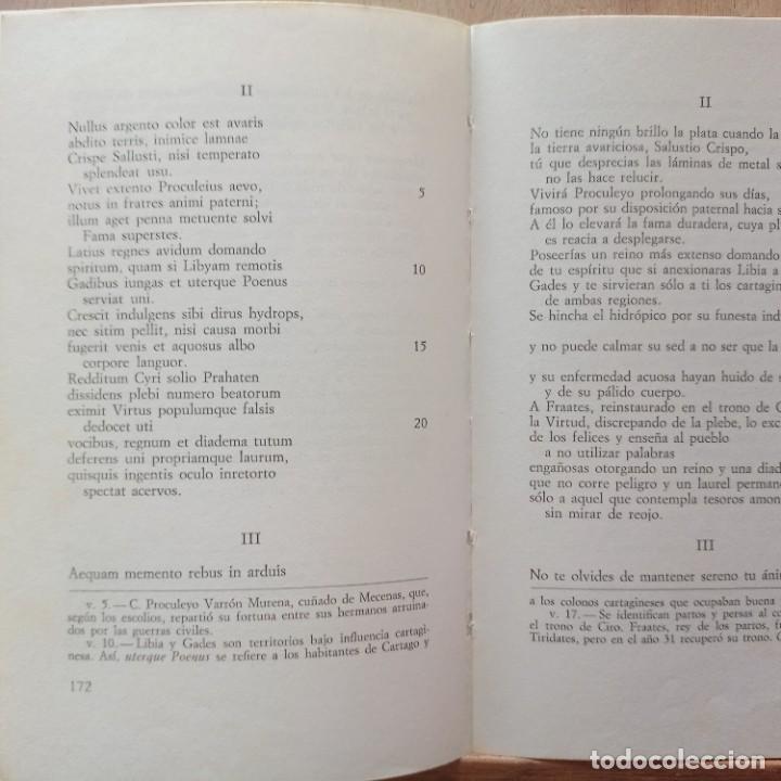 Libros de segunda mano: Carmina odas Quinto Horacio Flaco erasmo textos biling&uuml;es ed Bosch - Foto 5