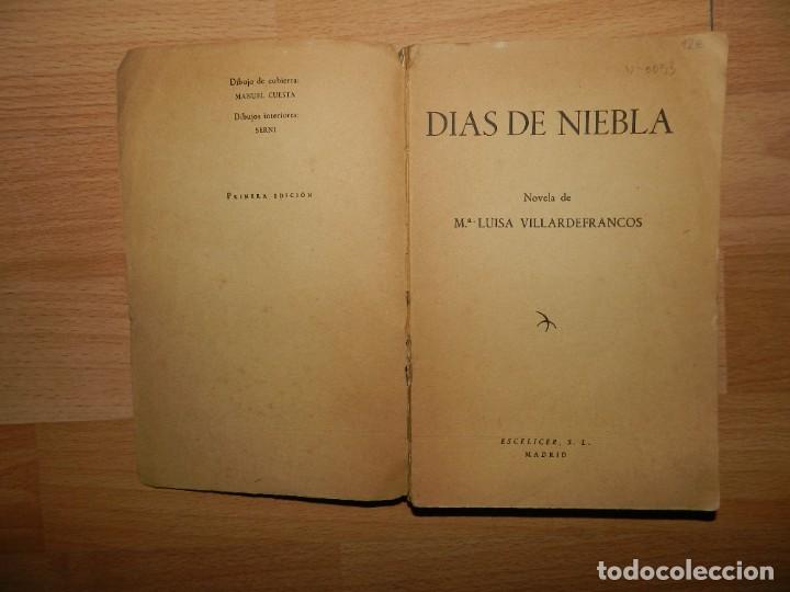 Libros de segunda mano: VILLAR DE FRANCOS, M. Luisa. D&iacute;as de niebla - Foto 1
