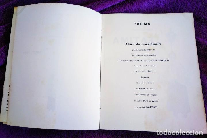 Libros de segunda mano: Fatima, esp&eacute;rance du monde. Gilbert Renault. 1957 - Foto 3