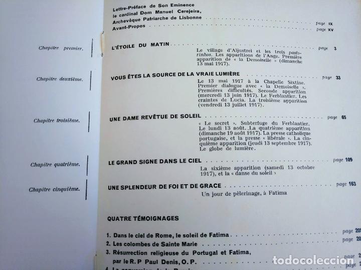 Libros de segunda mano: Fatima, esp&eacute;rance du monde. Gilbert Renault. 1957 - Foto 14