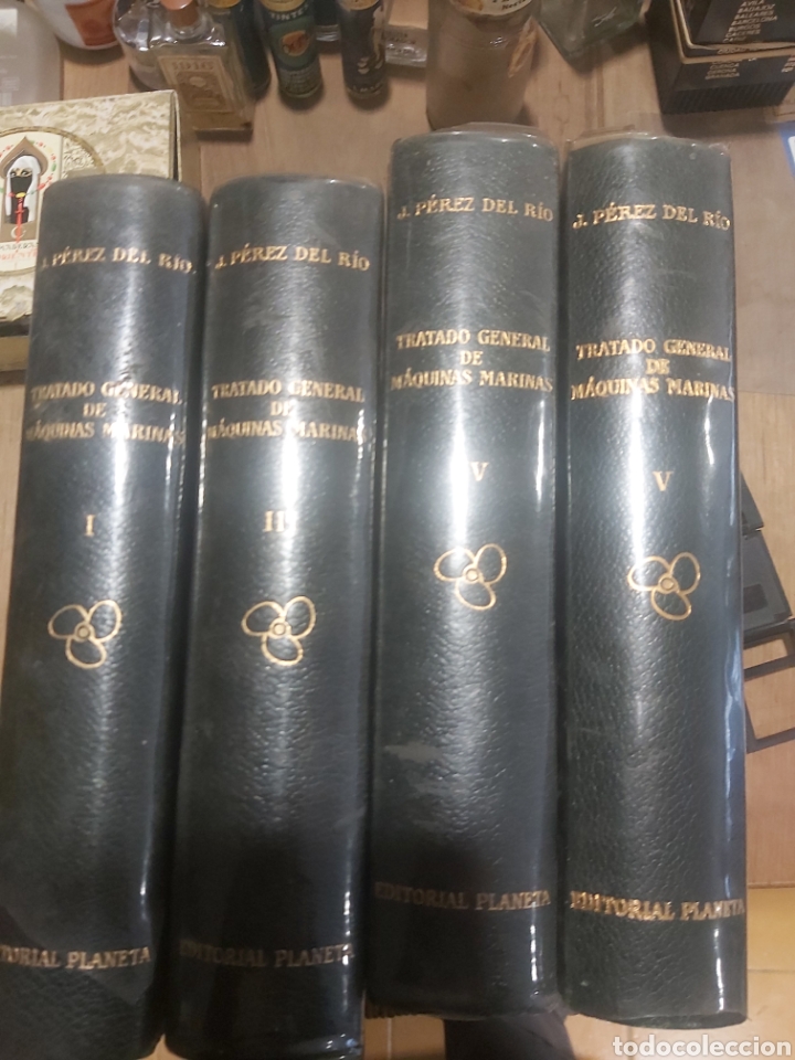 Libros de segunda mano: TRATADO GENERAL DE M&Aacute;QUINAS MARINAS TOMOS III IV V EDITORIAL PLANETA J.PEREZ DEL RIO 1963