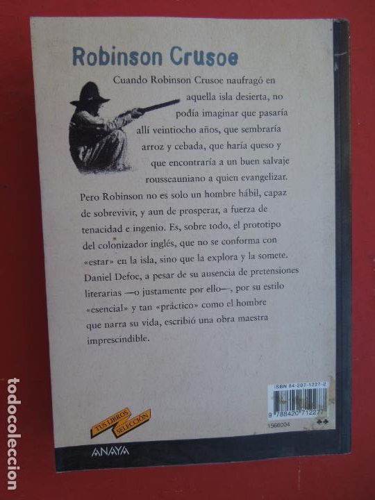 Libros de segunda mano: ROBINSON CRUSOE - DANIEL DEFOE - EDITORIAL ANAYA 2000. - Foto 2