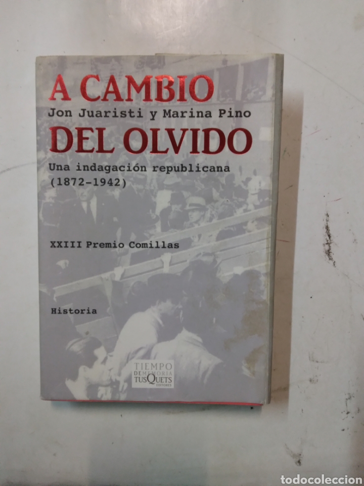 Libros de segunda mano: Jon Juaristi, A cambio del olvido - Foto 1