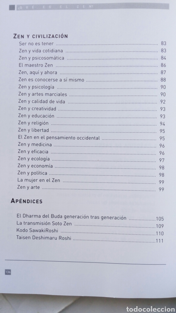 Libros de segunda mano: &iquest;Qu&eacute; es el Zen?. Dokush&ocirc; Villalba. - Foto 5