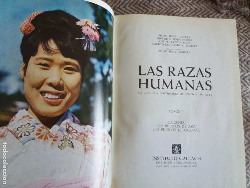 Libros de segunda mano: LAS RAZAS HUMANAS. INSTITUTO GALLACH - Foto 2
