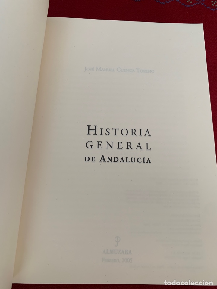 Libros de segunda mano: Historia general de Andaluc&iacute;a. Jos&eacute; Manuel Cuenca Toribio. - Foto 5