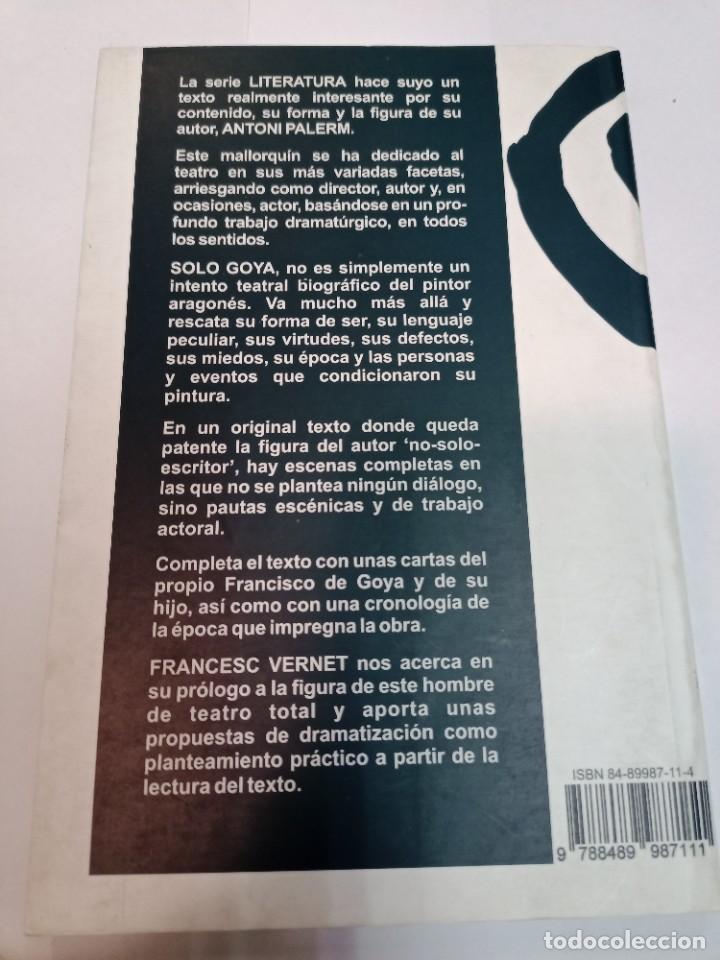 Libros de segunda mano: ANTONI PALERM Solo Goya SA7452 - Foto 2