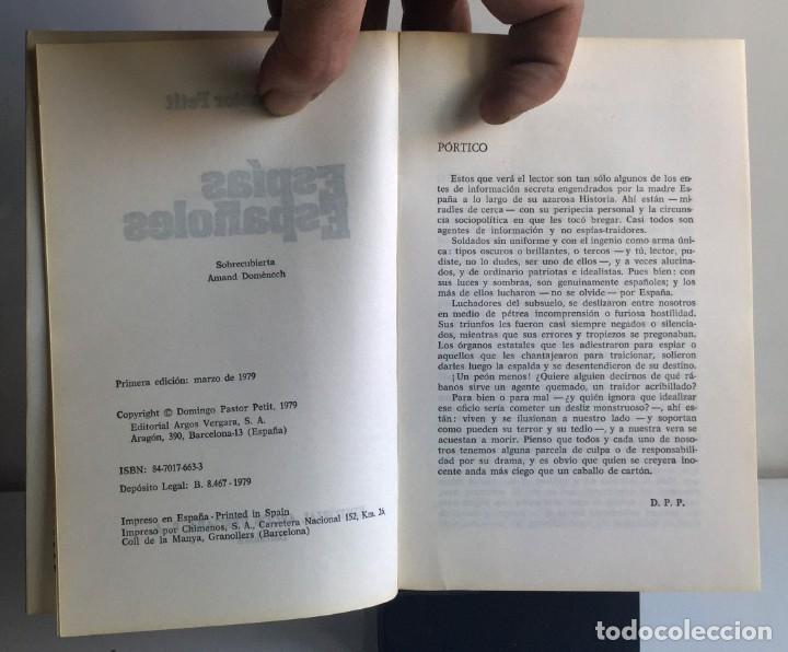 Libros de segunda mano: ESP&Iacute;AS ESPA&Ntilde;OLES DEL PASADO Y DEL PRESENTE. D. Pastor Petit - Foto 3