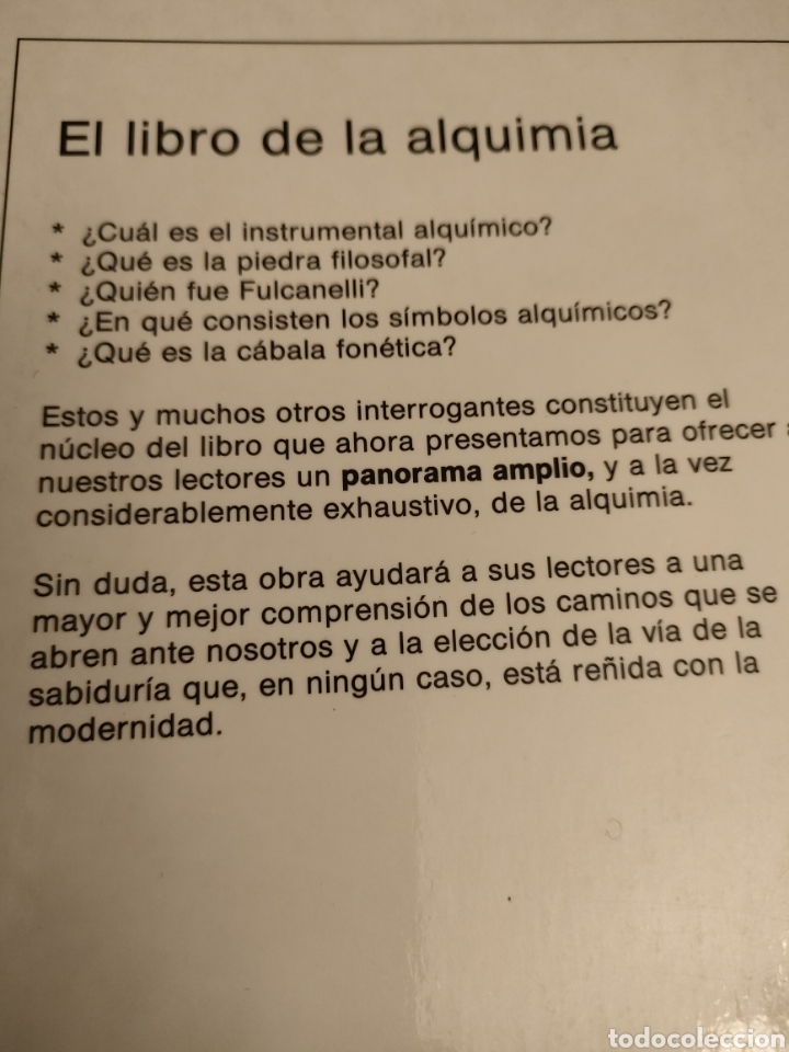 Libros de segunda mano: El libro de la Alquimia los secretos Equipo de expertos Osiris 1991 - Foto 2