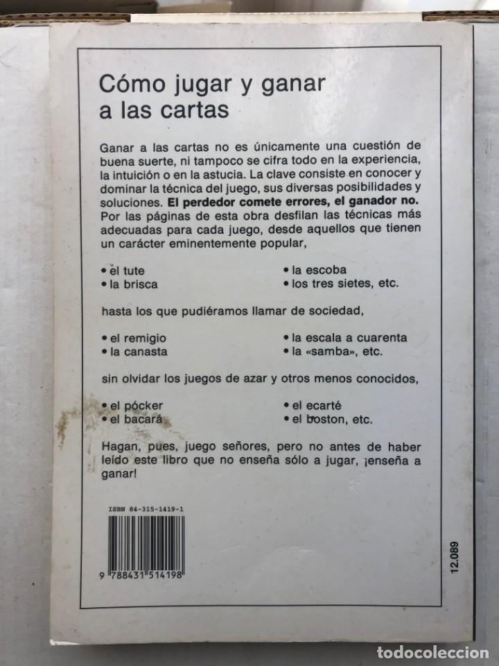 Libros de segunda mano: COMO JUGAR Y GANAR A LAS CARTAS - MANUEL HURTADO VECCHI - LIBRO KREATEN - Foto 2
