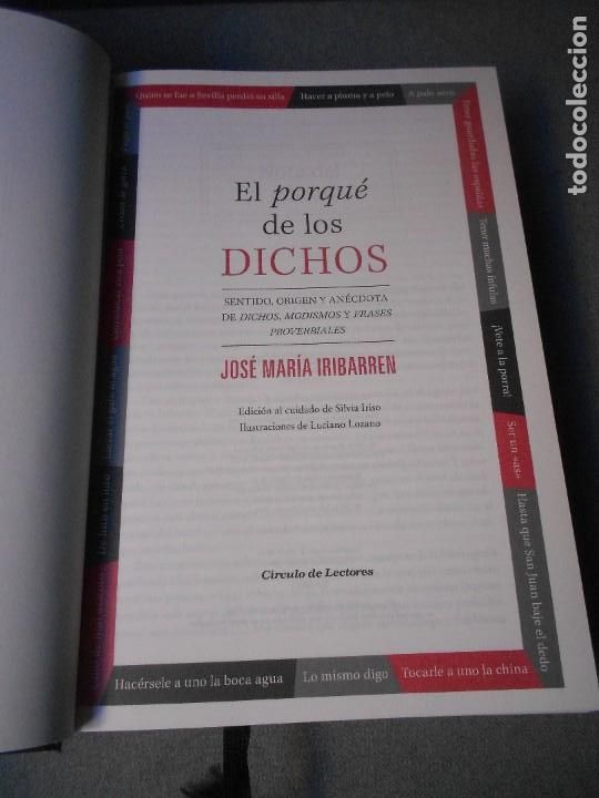 Libros de segunda mano: EL PORQU&Eacute; DE LOS DICHOS - Foto 4