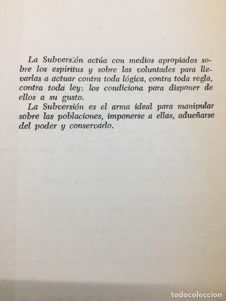 Libros de segunda mano: GUERRA, SUBVERSI&Oacute;N, REVOLUCI&Oacute;N. Cnel. Trinquier - Foto 7