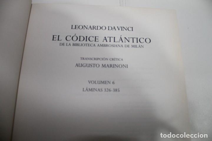 Libros de segunda mano: LEONARDO DA VINCI EL CODICE ATLANTICO VOLUMEN 6 2007 - Foto 4