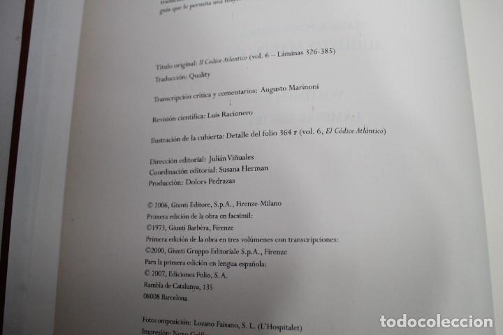 Libros de segunda mano: LEONARDO DA VINCI EL CODICE ATLANTICO VOLUMEN 6 2007 - Foto 6