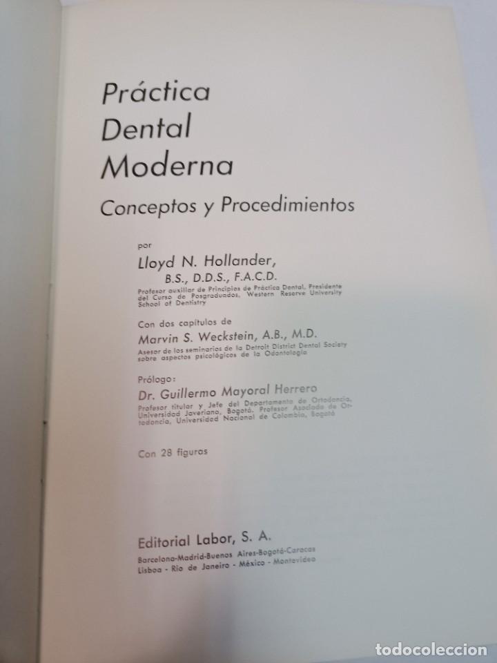 Libros de segunda mano: LLOYD N. HOLLANDER Pr&aacute;ctica dental moderna SA7481 - Foto 2