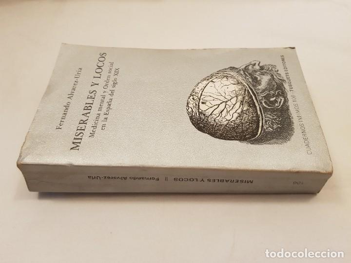Libros de segunda mano: 1a ed. Miserables y locos. Fernando &Aacute;lvarez-Uria. - Foto 2