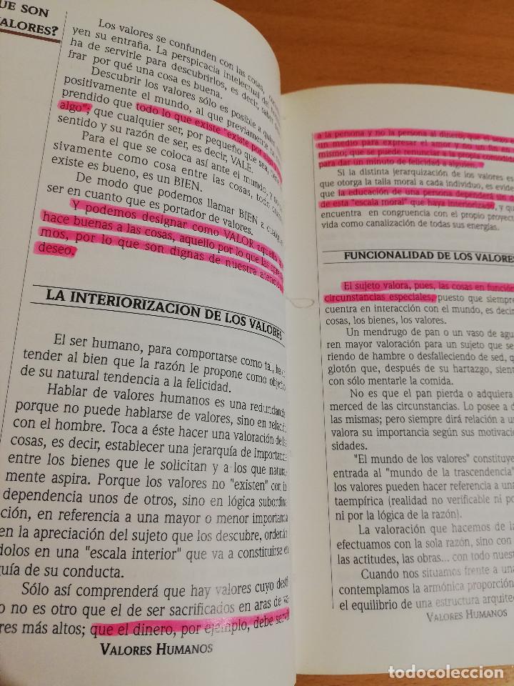 Libros de segunda mano: VALORES HUMANOS. PRIMER VOLUMEN (BERNAB&Eacute; TIERNO) - Foto 4