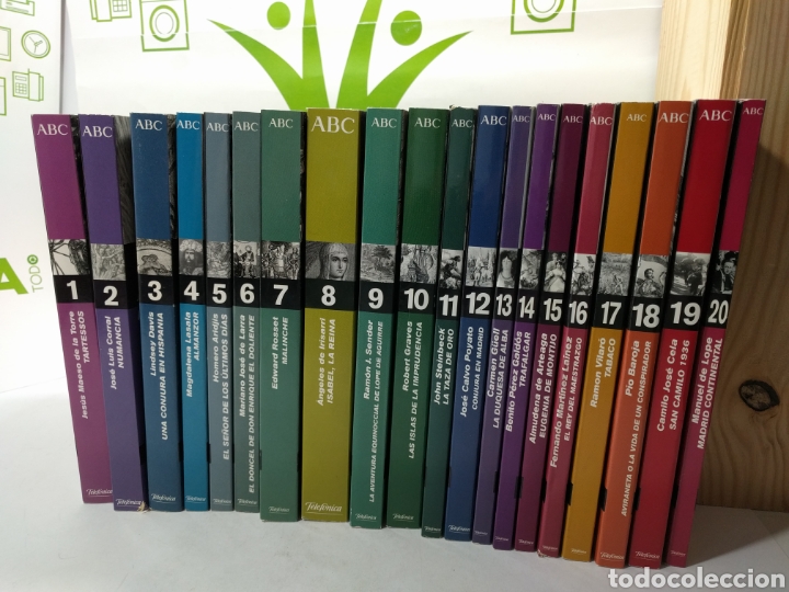 Libros de segunda mano: La historia de Espa&ntilde;a novela a novela. ABC. 20 tomos. - Foto 1