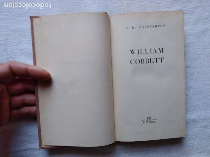 Libros de segunda mano: William Cobbett. G.K. CHESTERTON.1943. - Foto 3