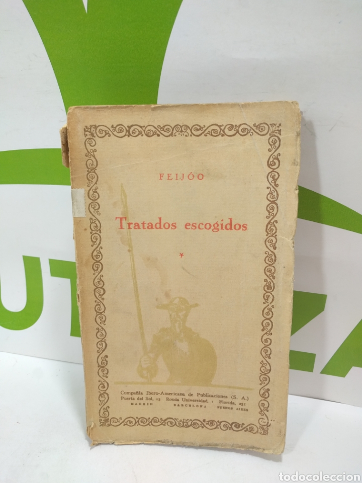 Libros de segunda mano: Tratados escogidos. Feijoo. - Foto 1