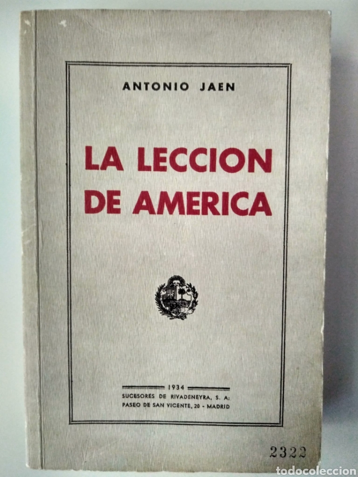 Libros de segunda mano: La lecci&oacute;n de Am&eacute;rica / Antonio Ja&eacute;n. - Foto 1