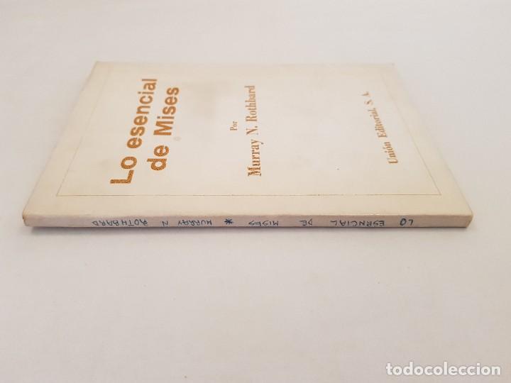 Libros de segunda mano: Lo esencial de Mises. Murray N. Rothbard. - Foto 3