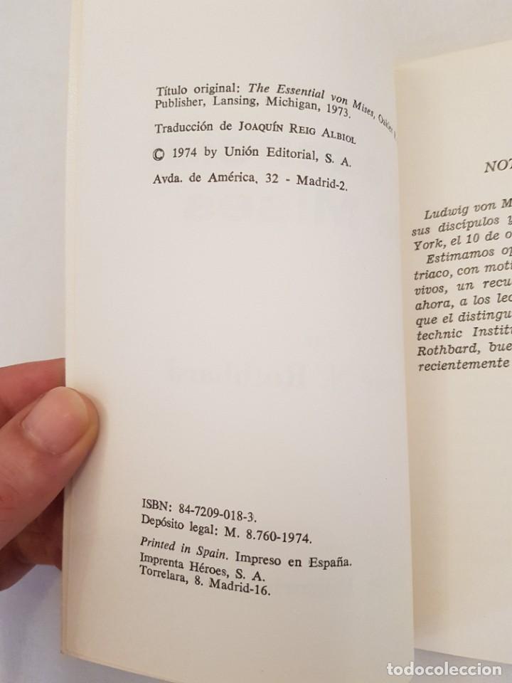 Libros de segunda mano: Lo esencial de Mises. Murray N. Rothbard. - Foto 7