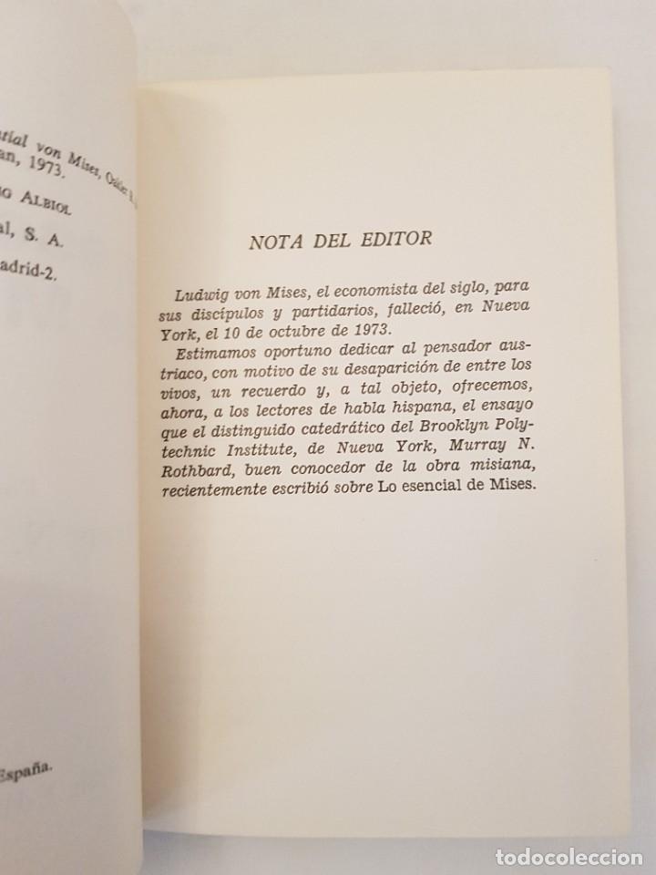 Libros de segunda mano: Lo esencial de Mises. Murray N. Rothbard. - Foto 8