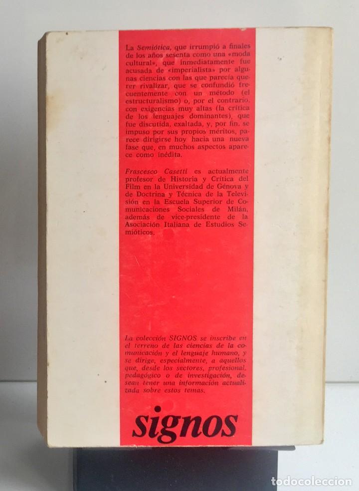 Libros de segunda mano: INTRODUCCI&Oacute;N A LA SEMI&Oacute;TICA. F. Casetti - Foto 2