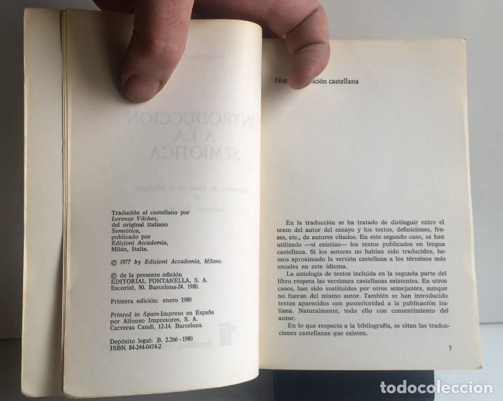 Libros de segunda mano: INTRODUCCI&Oacute;N A LA SEMI&Oacute;TICA. F. Casetti - Foto 4