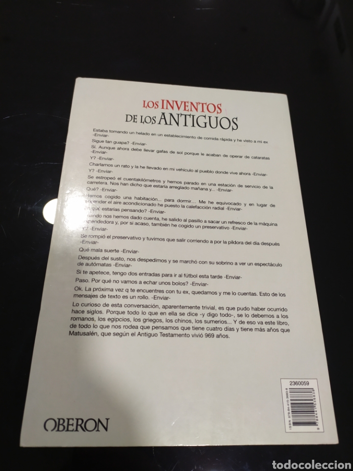 Libros de segunda mano: Los inventos de los antiguos. Javier Sanz - Foto 3