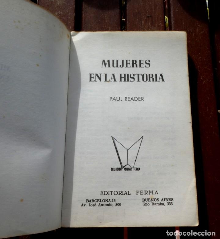 Libros de segunda mano: Mujeres en la Historia. Paul Reader. Editorial Ferma 1967 - Foto 2