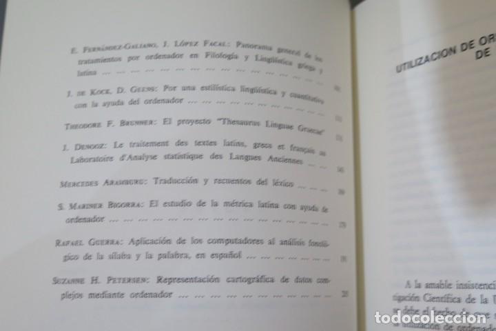 Libros de segunda mano: UTILIZACI&Oacute;N DE ORDENADORES EN PROBLEMAS DE LING&Uuml;&Iacute;STICA - Foto 3