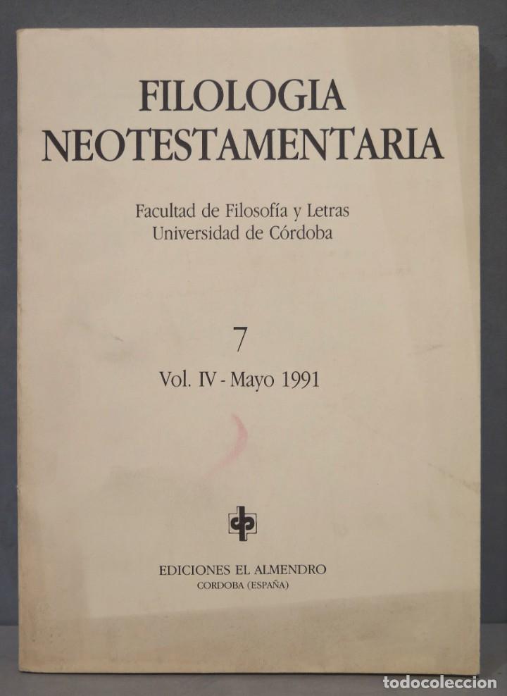 Libros de segunda mano: FILOLOGIA NEOTESTAMENTARIA - Foto 1