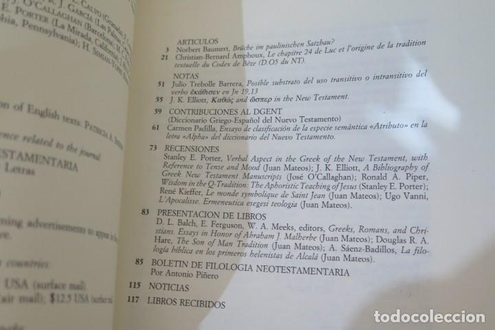 Libros de segunda mano: FILOLOGIA NEOTESTAMENTARIA - Foto 2
