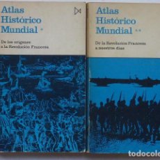 Libros de segunda mano: ATLAS HISTÓRICO MUNDIAL (DOS VOLÚMENES). HERMANN KINDER Y WERNER HILGEMANN.. Lote 363535085