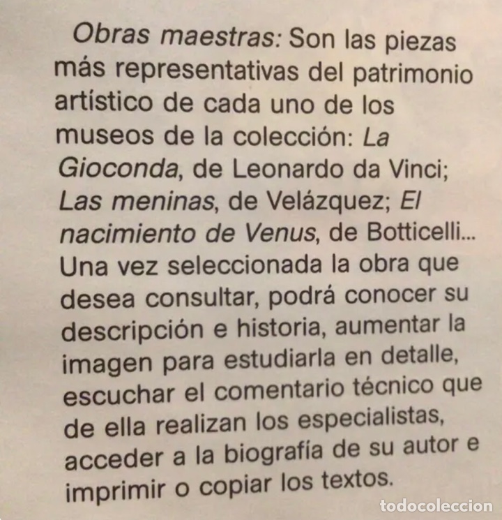 Libros de segunda mano: LOS GRANDES MUSEOS DE EUROPA. En 14 CD Rom - Foto 6