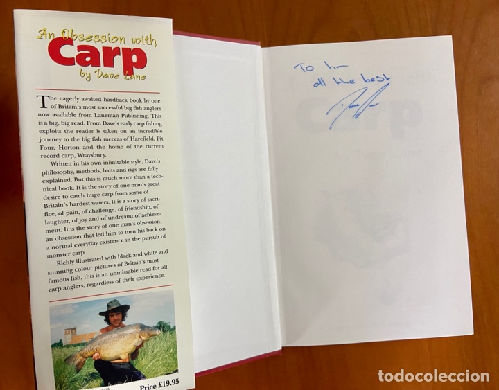 Libros de segunda mano: AN OBSESSION WITH CARP - BY DAVE LANE - HARDBACK - LANEMAN PUBLISHING - 1998 (SIGNED BY THE AUTHOR) - Foto 3