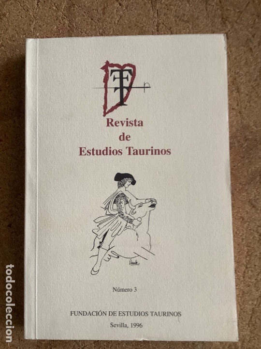 Libros de segunda mano: REVISTA DE ESTUDIOS TAURINOS. N&ordm; 3. 1996 - Foto 1