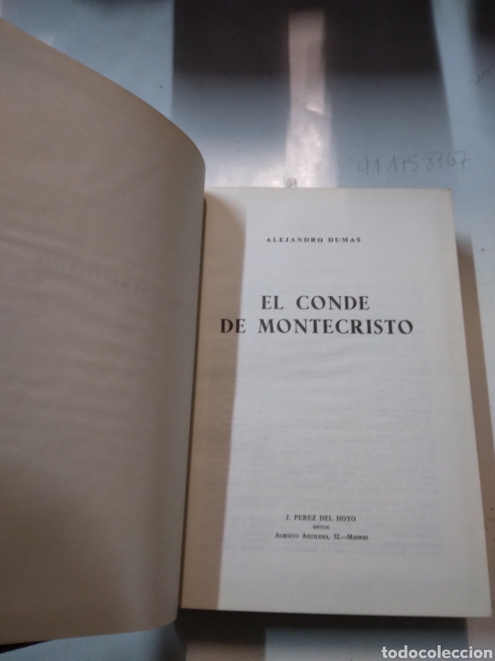 Libros de segunda mano: Alejandro Dumas, El conde Montecristo,Perez del Hoyo, Ed - Foto 3