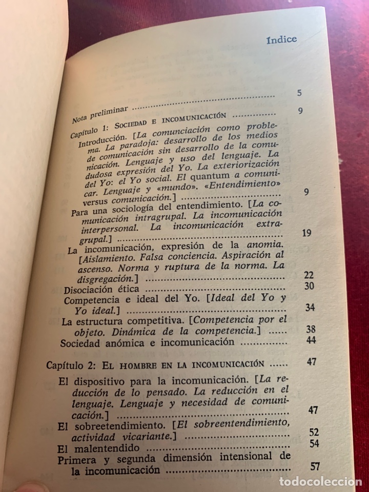 Libros de segunda mano: La incomunicaci&oacute;n. Carlos Castilla del Pino. - Foto 4