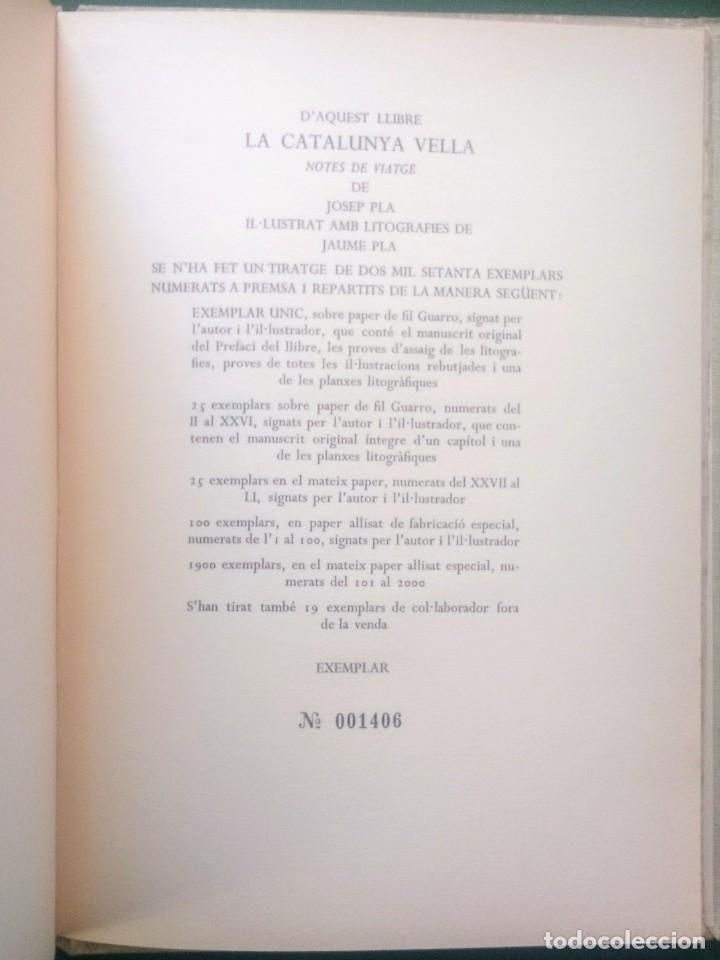 Libros de segunda mano: CATALUNYA VELLA. NOTES DE VIATGE. JOSEP PLA. - NUMERAT. - Foto 3